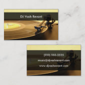 Professional DJ Platenspeler Visitekaartje (Voorkant / Achterkant)