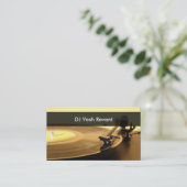 Professional DJ Platenspeler Visitekaartje (Staand voorkant)