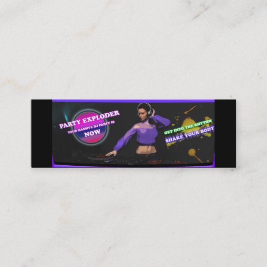 Professional DJ Services Party Visitekaartjes (Voorkant)