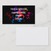 Professional DJ Services-Visitekaartjes Visitekaartje (Voorkant / Achterkant)