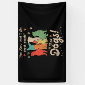 Professional Dog Groomer Dad Grooming Doggie Spandoek (Verticaal)