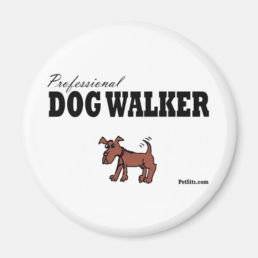 Professional Dog Walker Magneet (Voorkant)