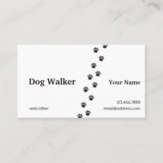 Professional Dog Walker Visitekaartje