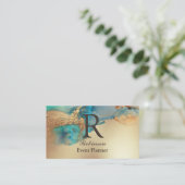 Professional Elegant Blue Visitekaartje (Staand voorkant)