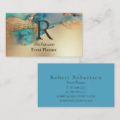 Professional Elegant Blue Visitekaartje (Voorkant / Achterkant)