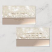 Professional Elegant Chic Bokeh Visitekaartje (Voorkant / Achterkant)