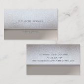 Professional Elegant Chic Glittery Visitekaartje (Voorkant / Achterkant)