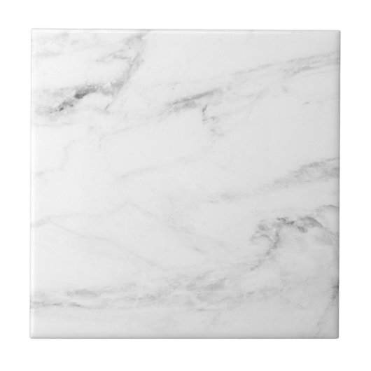 Professional Elegant Classic White Marble Sjabloon Tegeltje (Voorkant)