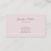 Professional Elegant Colors Modern Trendy Plain Visitekaartje (Achterkant)