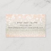 Professional Elegant Glamor Glittery Visitekaartje (Achterkant)