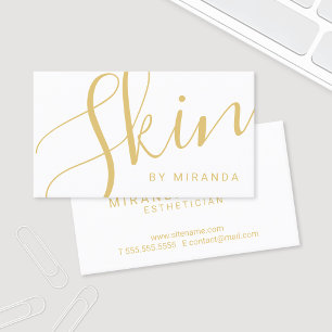 Professional Elegant Gold en witte huid Visitekaartje