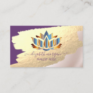 Professional Elegant, Gold Foil Brush Stroke, Lotu Visitekaartje