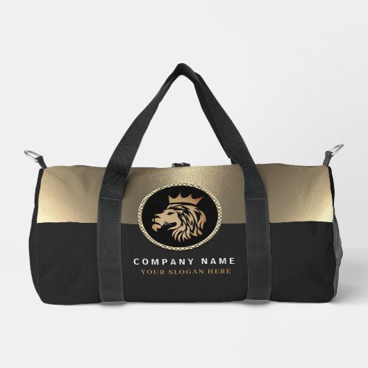  Professional Elegant Gold Lion Logo  Plunjezak (Voorkant)