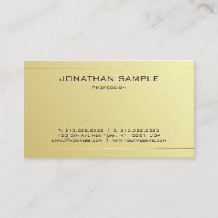 Professional Elegant Gold look minimalistische lux Visitekaartje