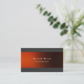 Professional Elegant Grey Red Minimalist Modern Visitekaartje (Staand voorkant)