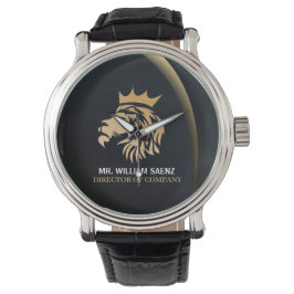 Professional Elegant Lion Logo Horloge