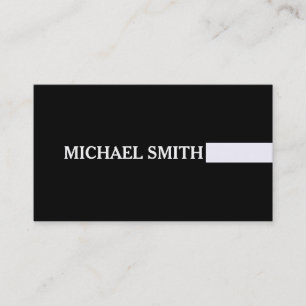 Professional Elegant Magnolia Modern Plain Black Visitekaartje