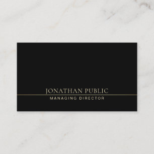 Professional Elegant Manager Director Plain Luxury Visitekaartje