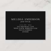 Professional Elegant Marble Visitekaartje (Achterkant)