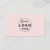 Professional Elegant Minimalist Modern Blush Pink Visitekaartje (Achterkant)