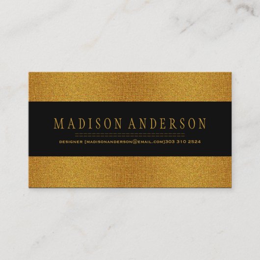 Professional Elegant Modern Gold badge Visitekaartje (Voorkant)