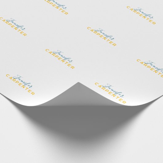 Professional elegant modern minimalist plain cadeaupapier (Hoek)