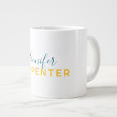 Professional elegant modern minimalist plain extra grote beker (Voorkant rechts)