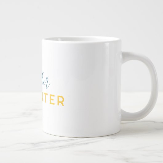 Professional elegant modern minimalist plain extra grote beker (Rechts)