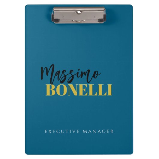 Professional elegant modern minimalist plain klembord (Voorkant)