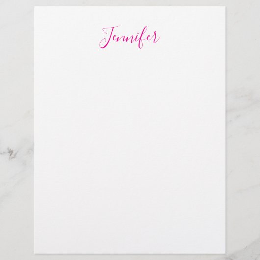 Professional elegant modern minimalist plain name briefhoofd (Voorkant)