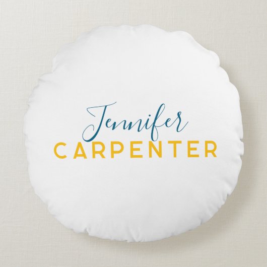 Professional elegant modern minimalist plain rond kussen (Voorkant)