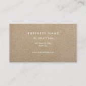 Professional Elegant modern monogram beige Sand Visitekaartje (Achterkant)