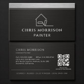 Professional Elegant Modern Painter QR Code Visitekaartje