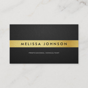 Professional Elegant modern zwart-wit en goud Visitekaartje