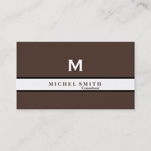 Professional Elegant Monogram Cosmetoloog Gold Visitekaartje (Voorkant)