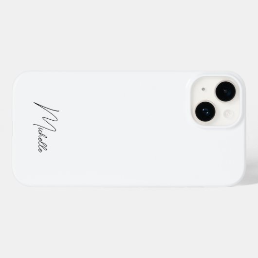 Professional Elegant Plain Minimal Script Case-Mate iPhone Case (Achterkant (horizontaal))
