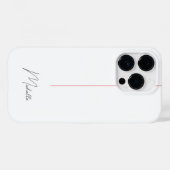 Professional Elegant Plain Minimalistisch Rood Wit Case-Mate iPhone Case (Achterkant (horizontaal))