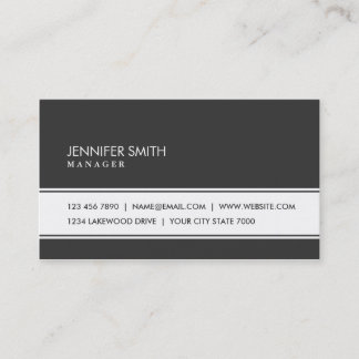 Professional Elegant Plain Simple Mode Designer Visitekaartje