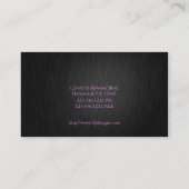 Professional Elegant roze Visitekaartjes (Achterkant)