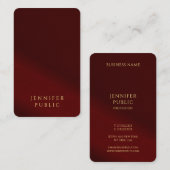 Professional Elegant Template Gold Text Luxurious Visitekaartje (Voorkant / Achterkant)