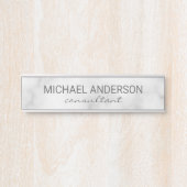 Professional Elegant White Marble Deurbordje (Voorkant)