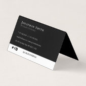 Professional Emerald Misty Green Logo Visitekaartjes (Achterkant)