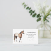  Professional Equestrian Personalized Equine Horse Visitekaartje (Staand voorkant)