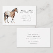  Professional Equestrian Personalized Equine Horse Visitekaartje (Voorkant / Achterkant)
