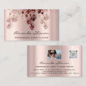 Professional Event Planner Couch QrCode Photo Logo Visitekaartje (Voorkant / Achterkant)