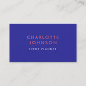 Professional Event Planner Modern Visitekaartje (Voorkant)