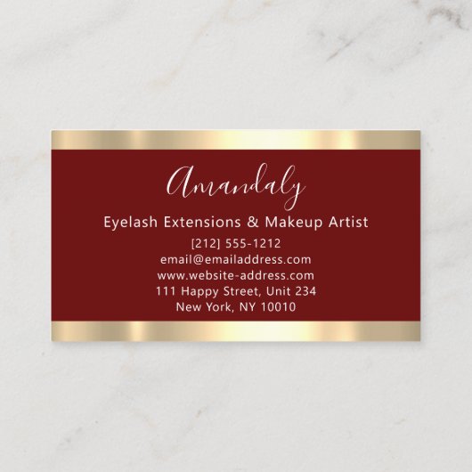 Professional Finance Investment Services Gold Logo Visitekaartje (Achterkant)