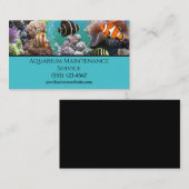 Professional Fish Aquarium Maintenance Service Visitekaartje (Voorkant / Achterkant)
