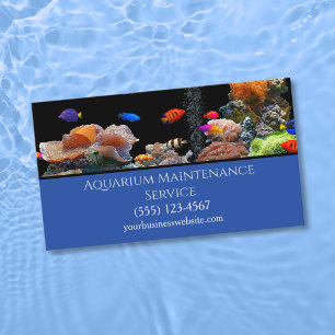Professional Fish Aquarium Maintenance Service Visitekaartje