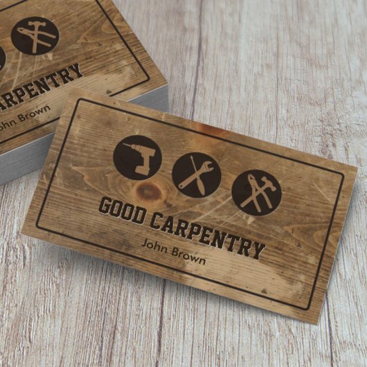 Professional Frame Wood Carpentry Repair Visitekaartje